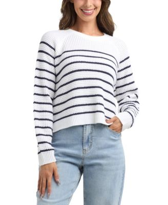 Women's Resort Spring Stripe Crew Neck Sweater