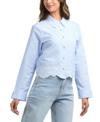 Women's Resort Button Up Long Sleeve Shirt
