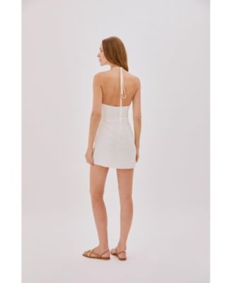 Women's Sadie Linen Wrap Mini Dress