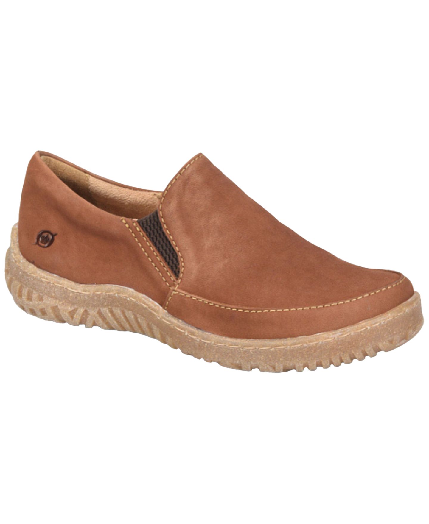 Женские кроссовки Born Breck Slip On, цвет: Рыжевато-коричневый нубуковый — фото 1