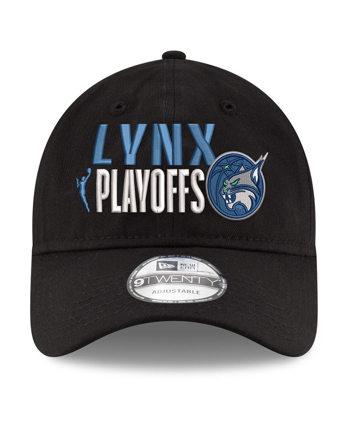 New Era Men's And Women's Black Minnesota Lynx 2025 Wnba Playoffs 9twenty Adjustable Hat In Black