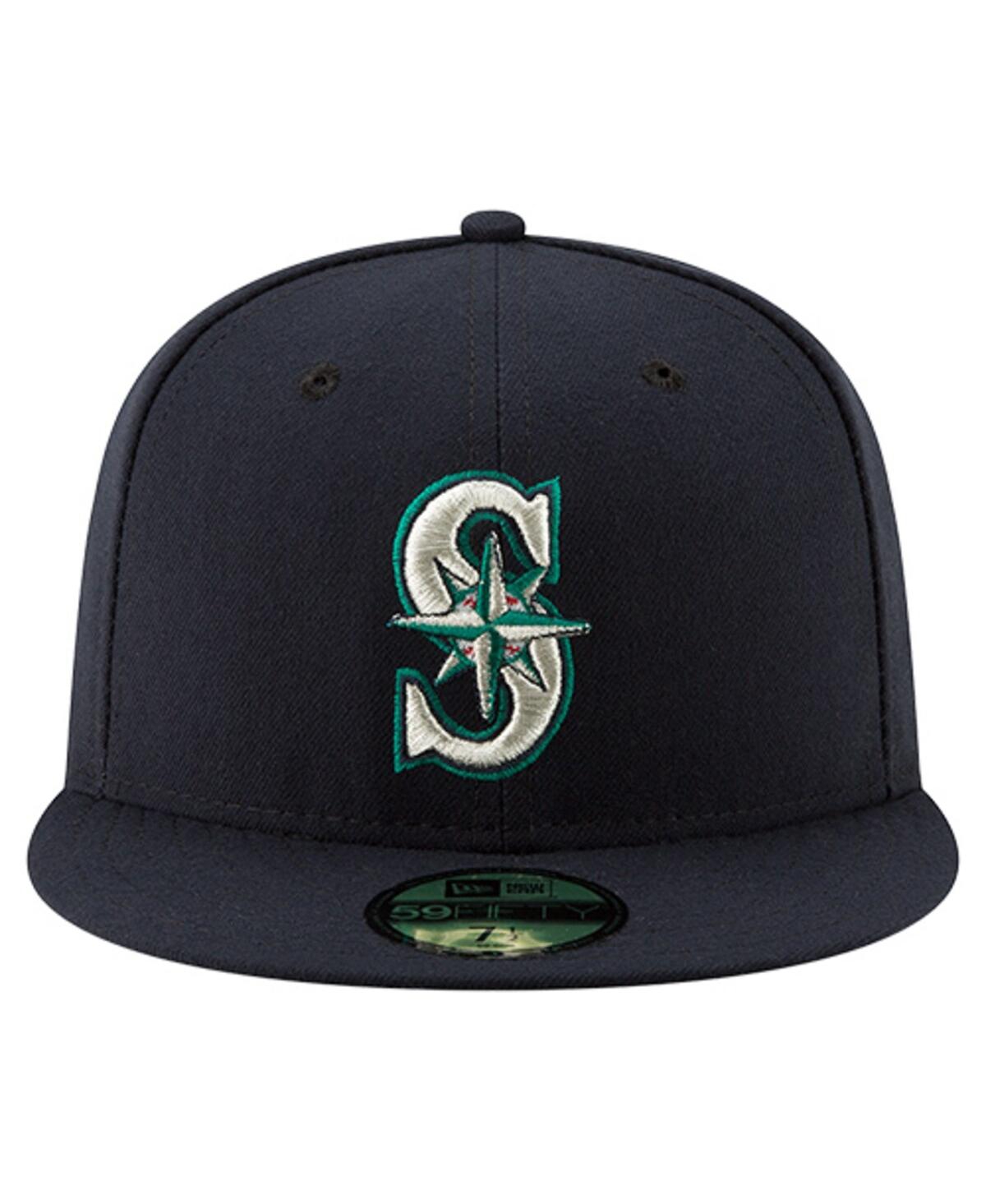 New Era Men's Ichiro Suzuki Navy Seattle Mariners Number Retirement 59fifty Fitted Hat In Brown