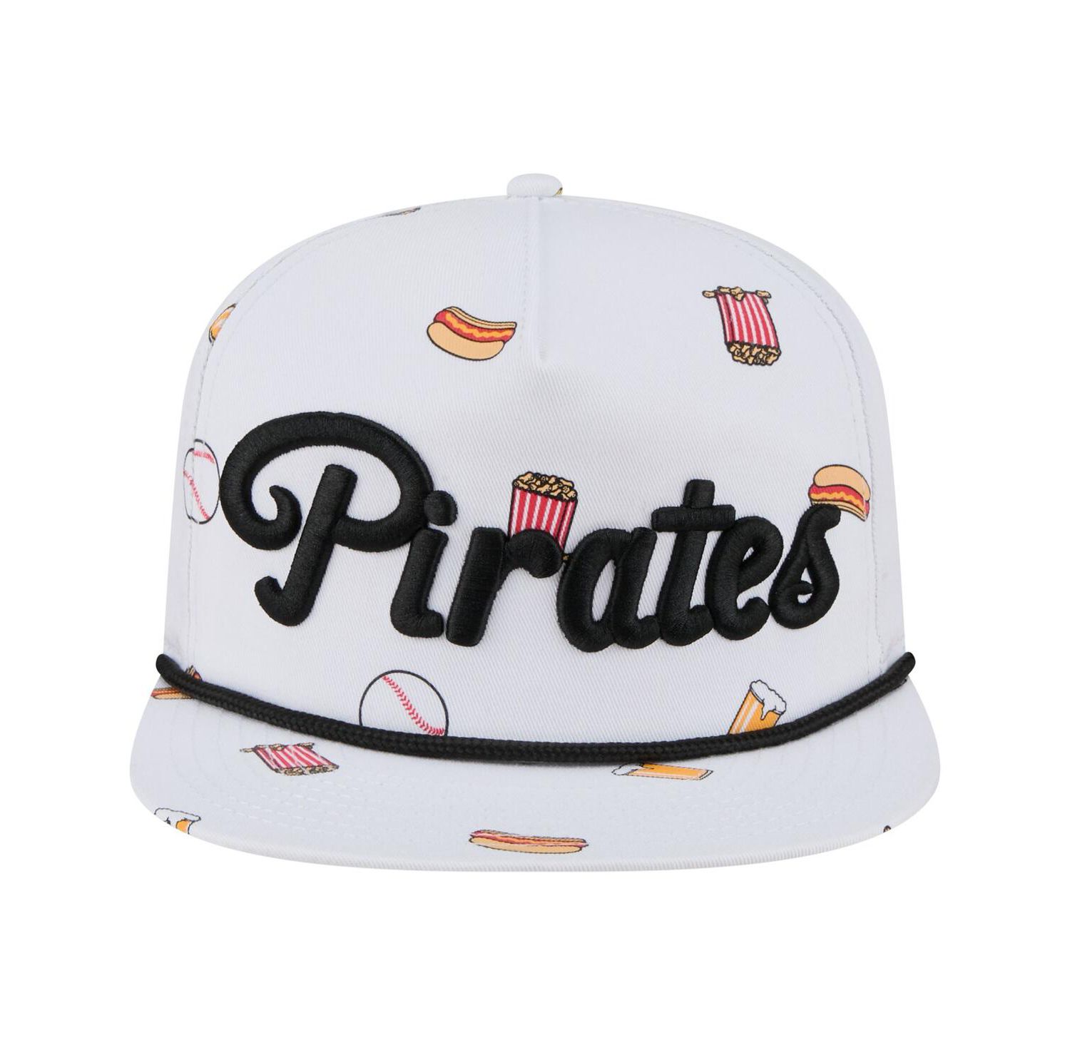 Men's White Pittsburgh Pirates Team Cheer Rope 19TWENTY Adjustable Hat