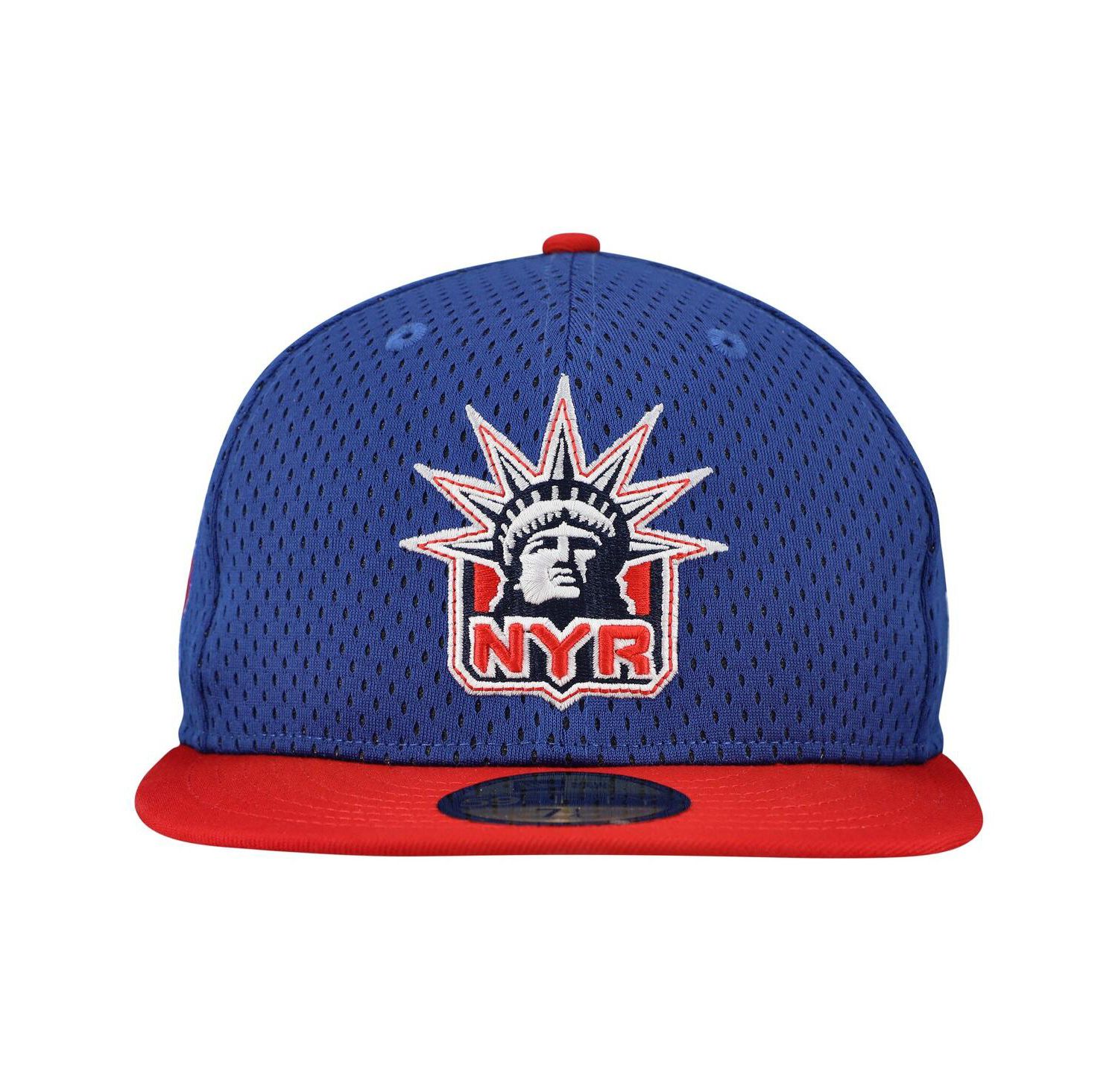 Men's Blue/Red New York Rangers Mesh Crown Two-Tone 59FIFTY Fitted Hat