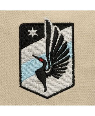 Men's Cream/Light Blue Minnesota United FC Upside Down Pro Pinch Snapback Hat