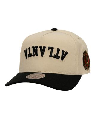 Mitchell & Ness - Men's Cream/Black Atlanta United FC Upside Down Pro Pinch Snapback Hat
