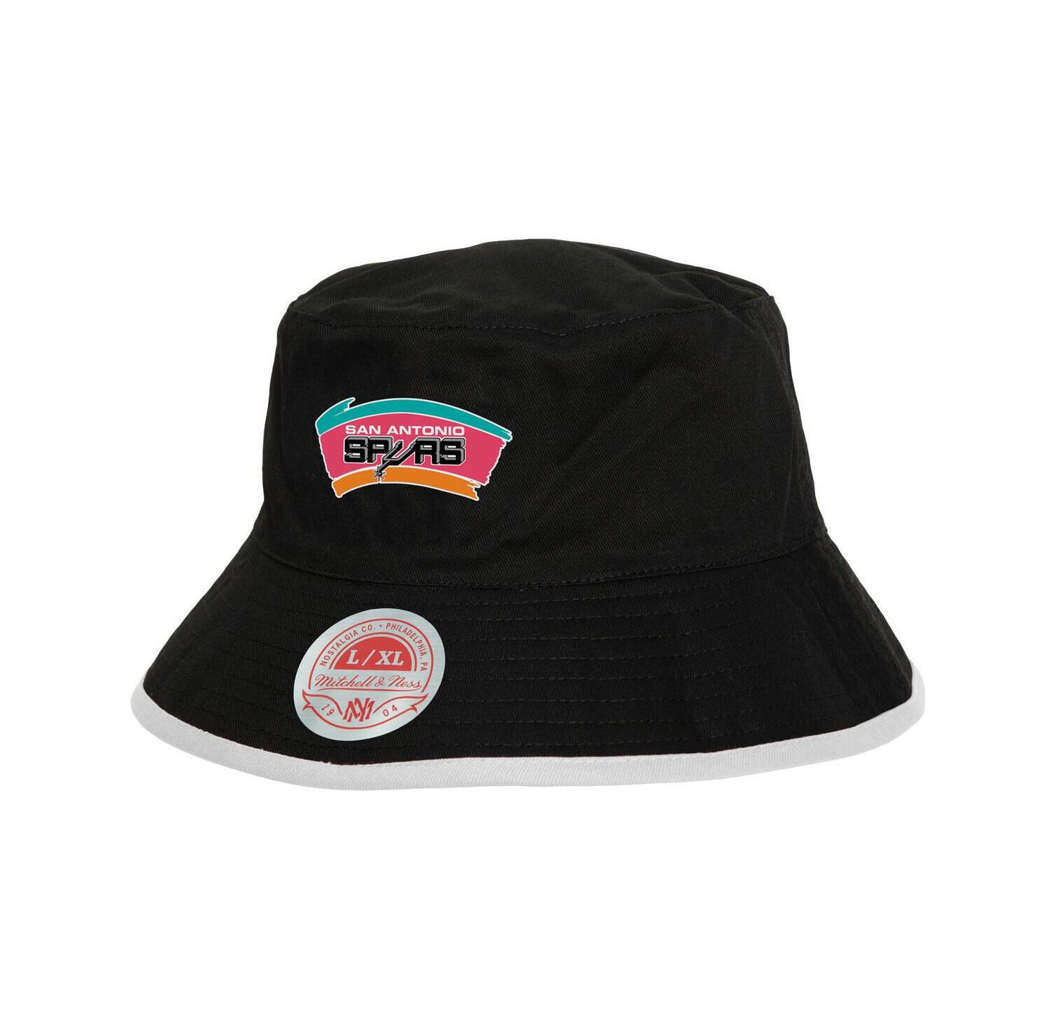 Men's Gray/Black San Antonio Spurs Flip It Reversible Bucket Hat