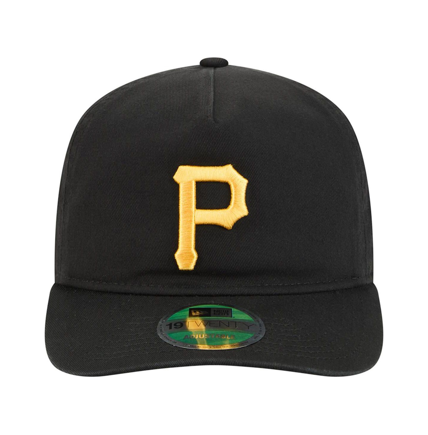 Мужская кепка New Era Black Pittsburgh Pirates Team 19TWENTY Adjustable Hat — фото 2