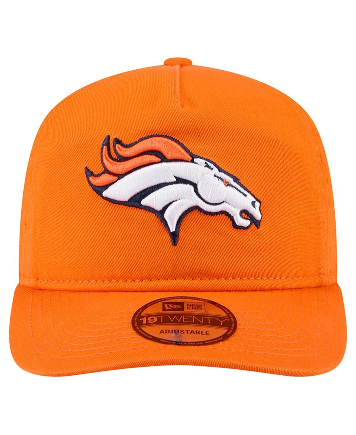 New Era Men'sâ Orange Denver Broncos Team 19twenty Adjustable Hat In Orange