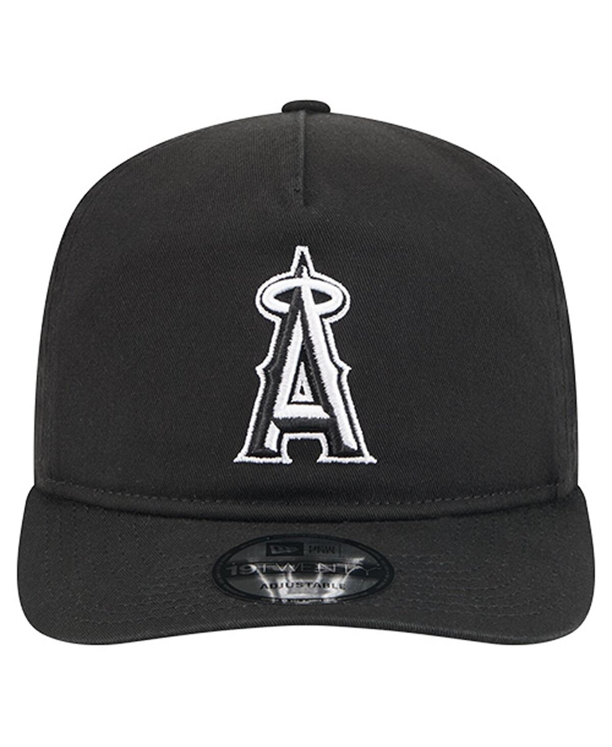 New Era Men's Black/white Los Angeles Angels 19twenty Adjustable Hat In Brown