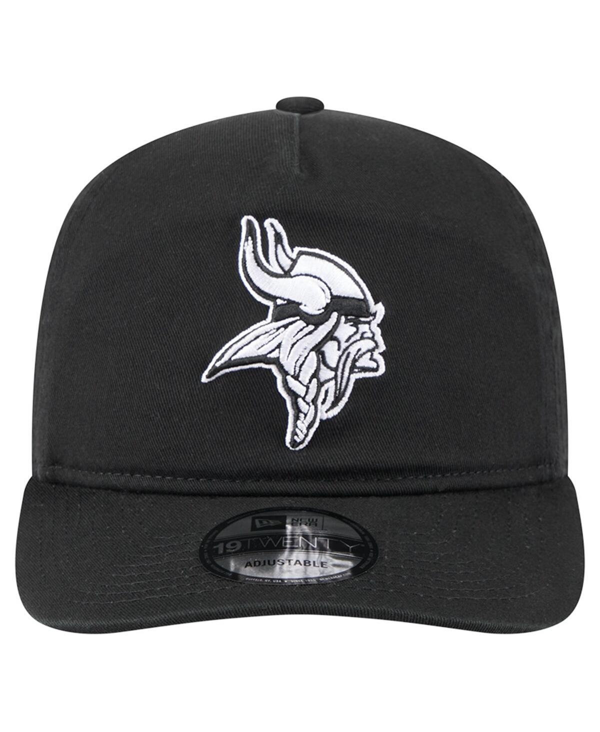New Era Men'sâ Black/white Minnesota Vikings 19twenty Adjustable Hat In Brown