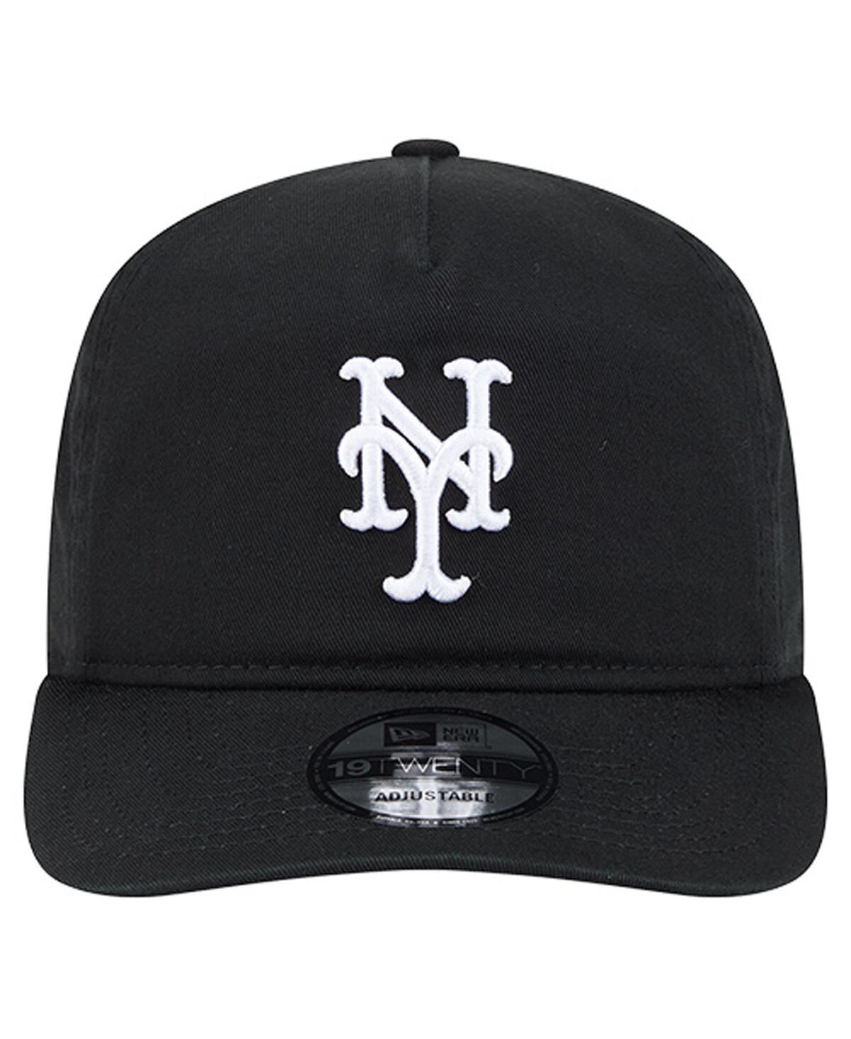 New Era Men's Black/white New York Mets 19twenty Adjustable Hat In Brown