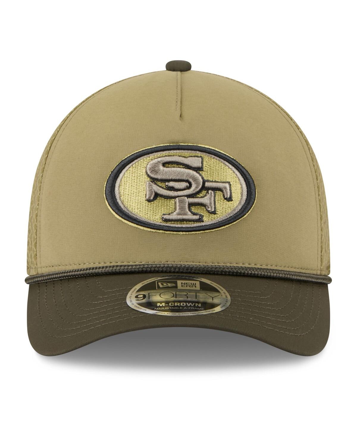 New Era Men's Green San Francisco 49ers 2025 Salute To Service 9forty A-frame M-crown Adjustable Hat In Green