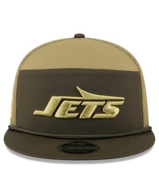 Men's Dark Green New York Jets 2025 Salute to Service Split Panel 9FIFTY Snapback Hat