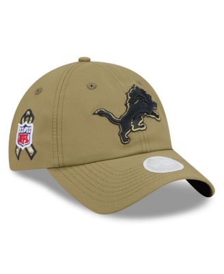 New Era - Women's Green Detroit Lions 2025 Salute to Service Pony Tail Adjustable Hat