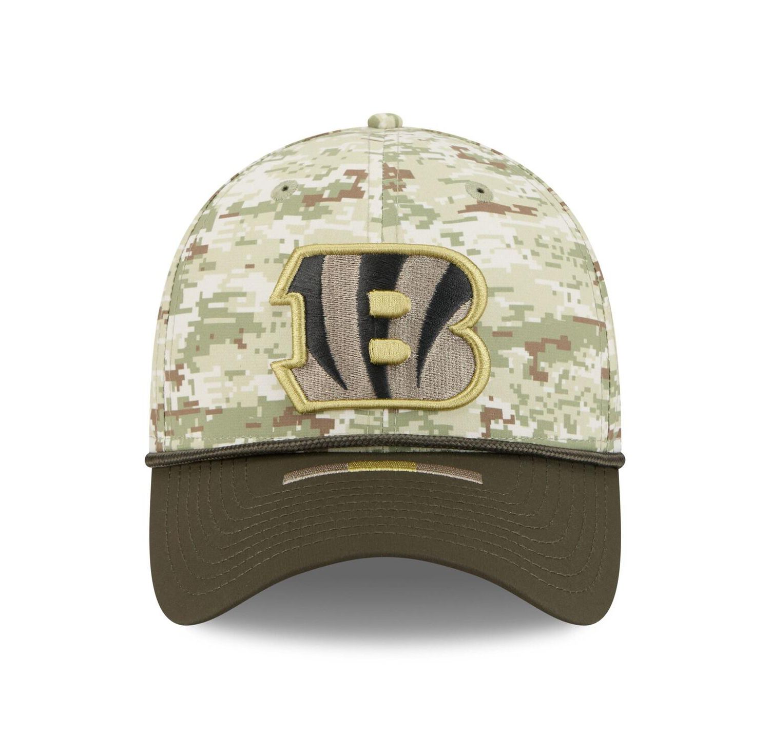 Men's Camo/Dark Green/Dark Green Cincinnati Bengals 2025 Salute to Service 39THIRTY Flex Hat