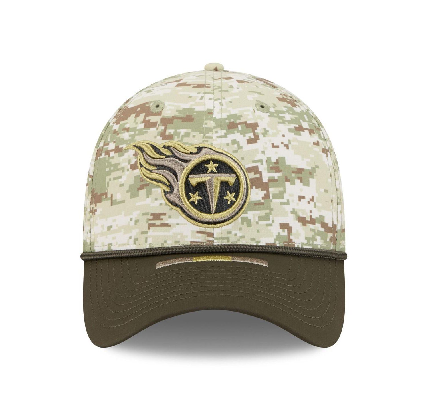 Men's Camo/Dark Green Tennessee Titans 2025 Salute to Service 39THIRTY Flex Hat