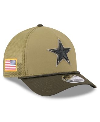 New Era - Men's Green Dallas Cowboys 2025 Salute to Service 9FORTY A-Frame M-Crown Adjustable Hat