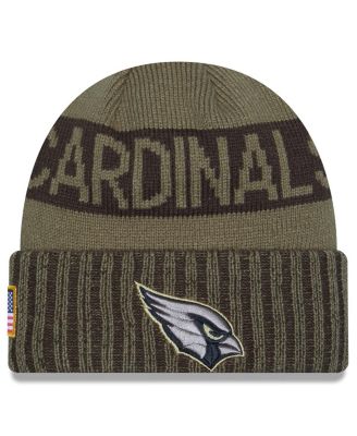 New Era - Men's Dark Green Arizona Cardinals 2025 Salute to Service Cuffed Knit Hat