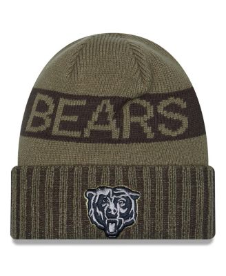 New Era - Men's Dark Green Chicago Bears 2025 Salute to Service Cuffed Knit Hat