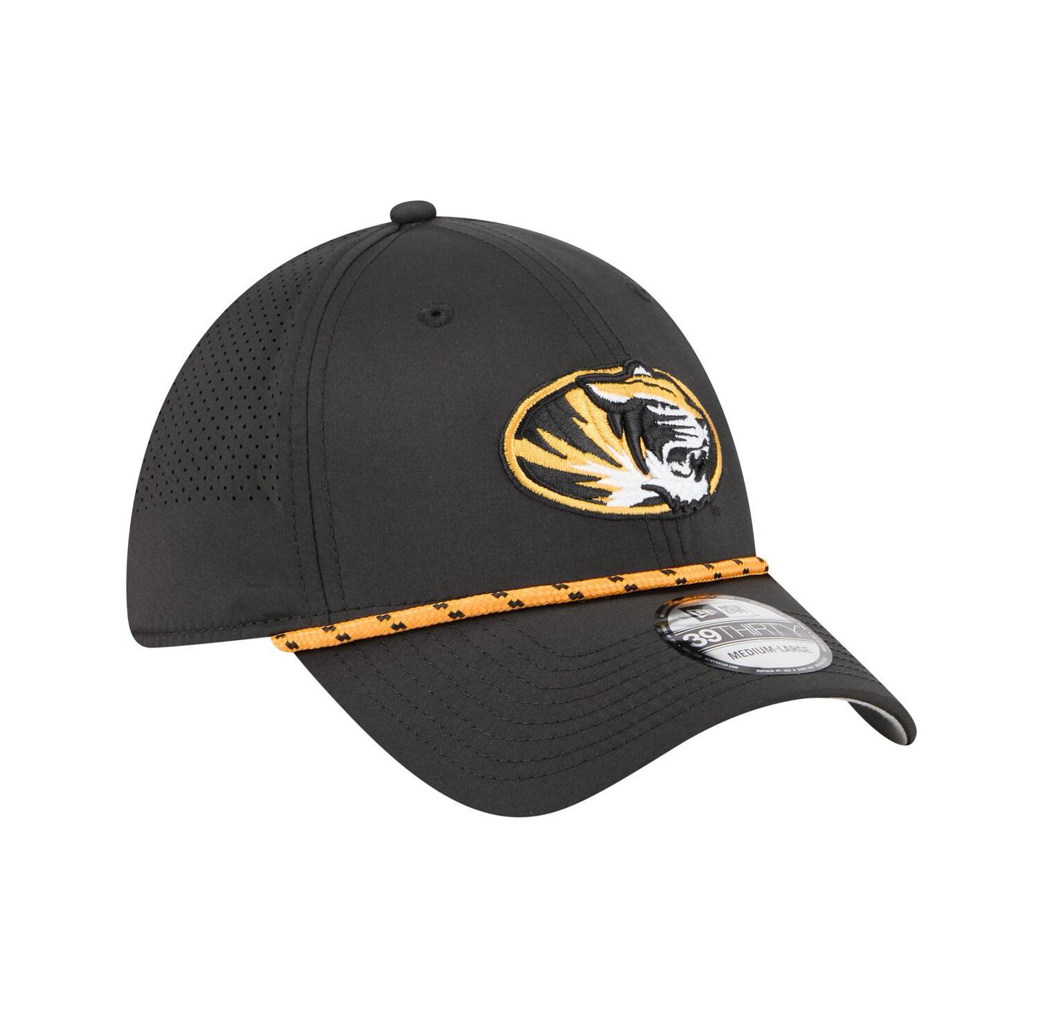 Men's Black Missouri Tigers Rope 39THIRTY Flex Hat