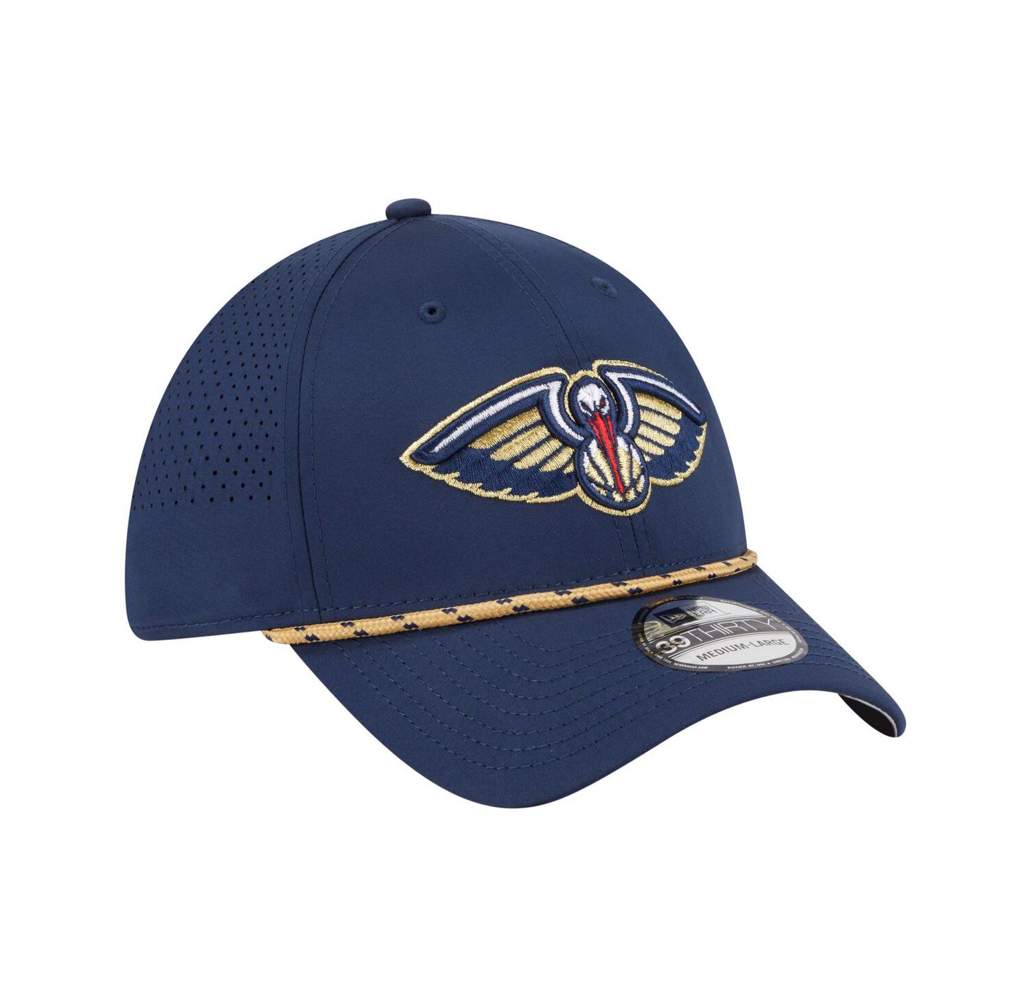 Men's Navy New Orleans Pelicans Featherweight Poly Rope Flex 39Thirty Hat