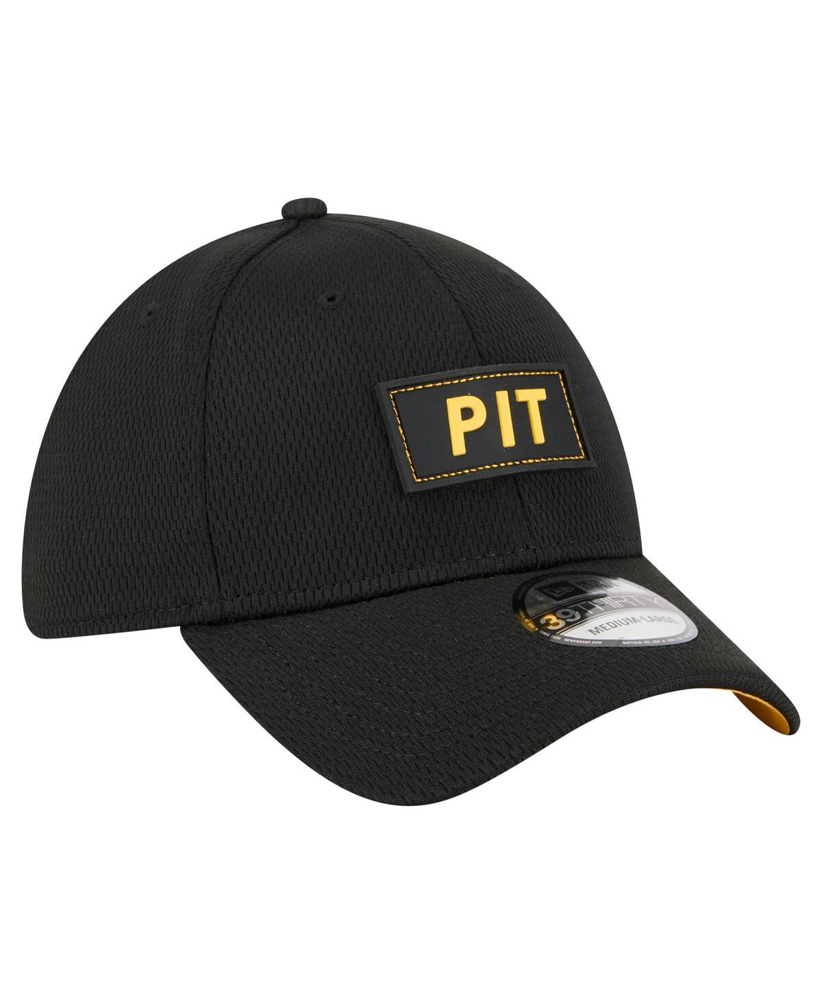 New Era Men'sâ Black Pittsburgh Steelers Scoreboard 39thirty Flex Hat In Black