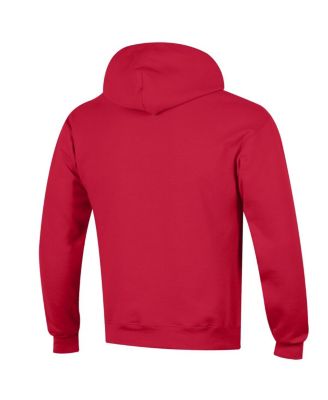 Men's Red Georgia Bulldogs Basic Arch Fleece Pullover Hoodie