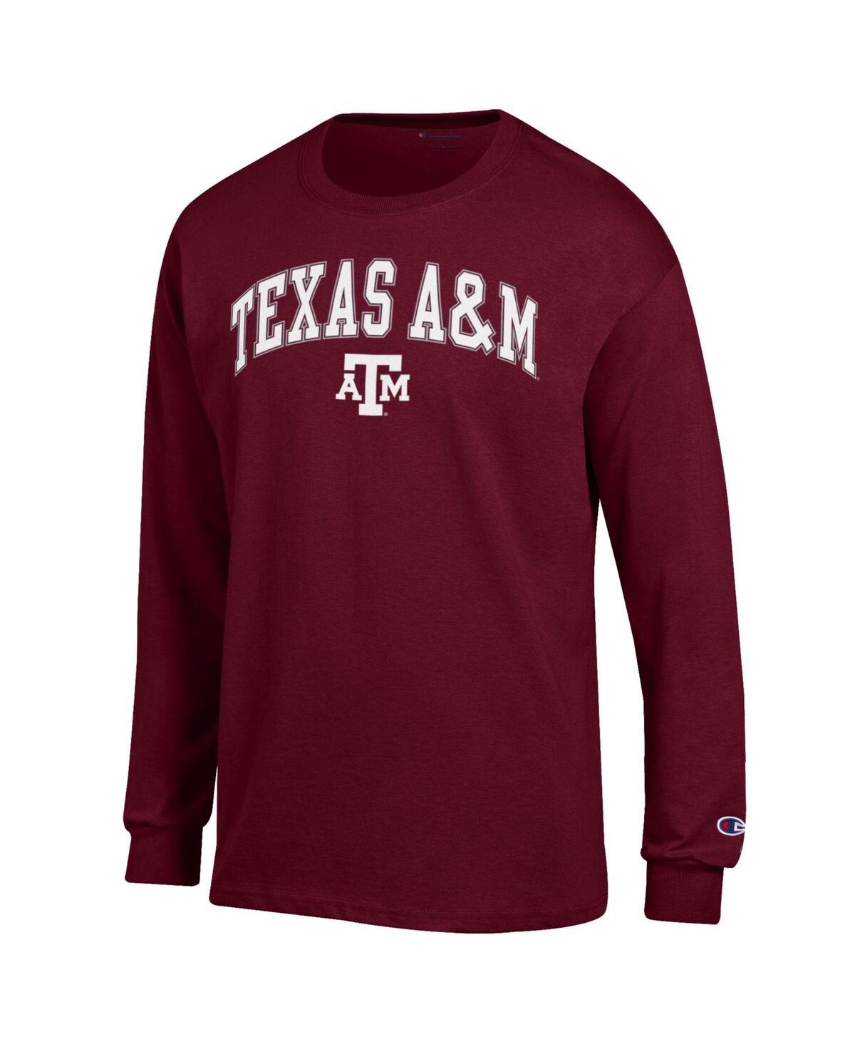 Champion Men's Maroon Texas A M Aggies Arch Over Logo Long Sleeve T-Shirt