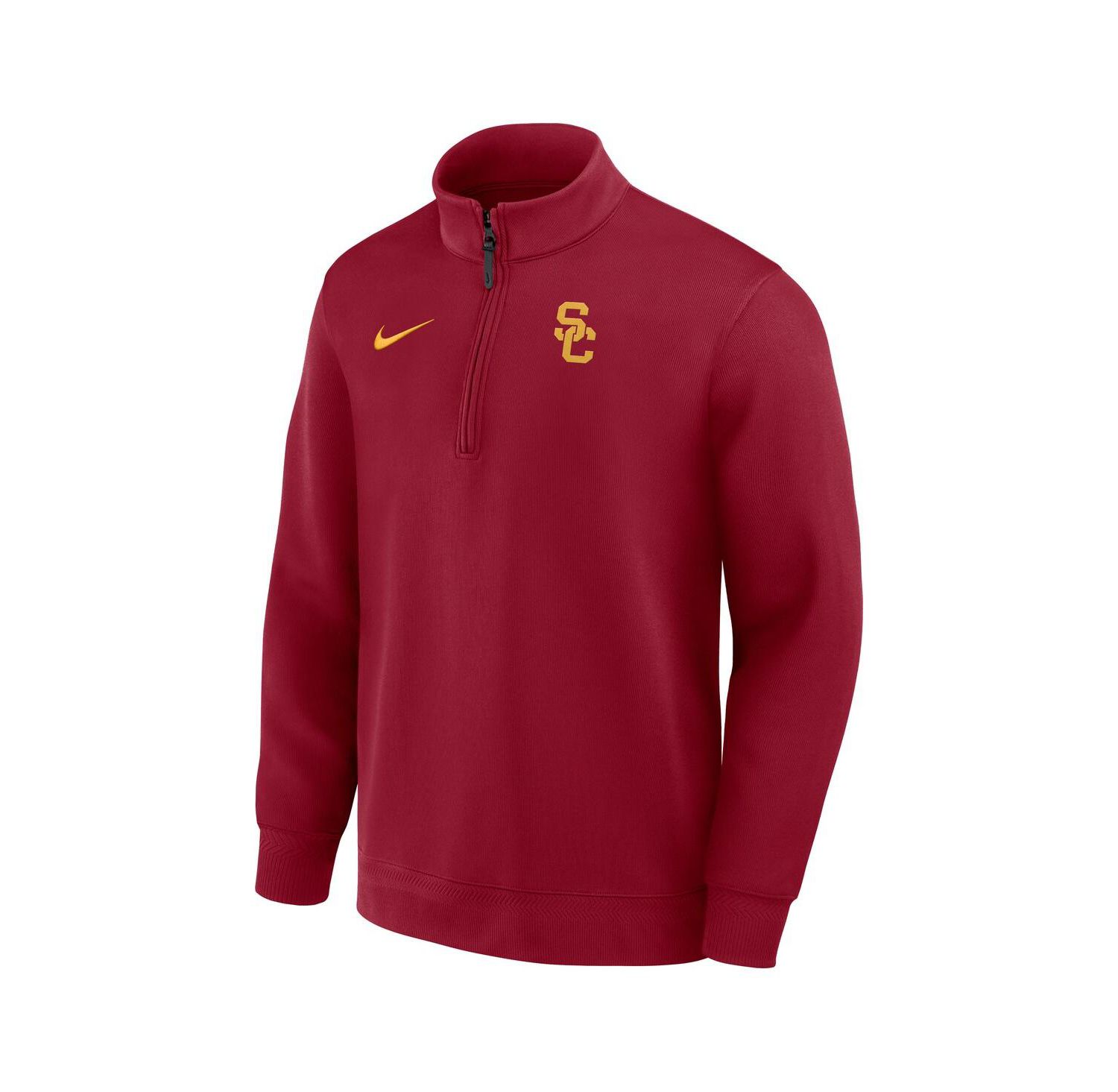 Men's Cardinal USC Trojans 2025 Coaches Premium Dri-FIT Half-Zip Pullover Sweatshirt