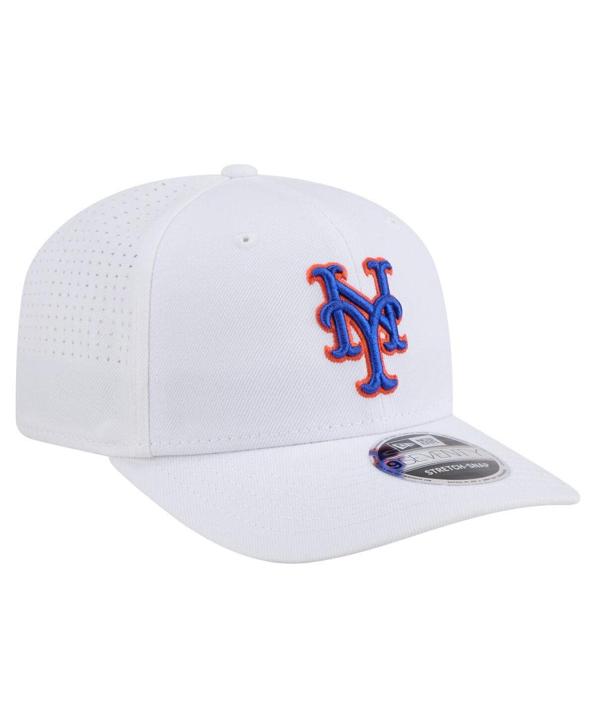 New Era Men's White New York Mets Coolera 9seventy Adjustable Hat In White
