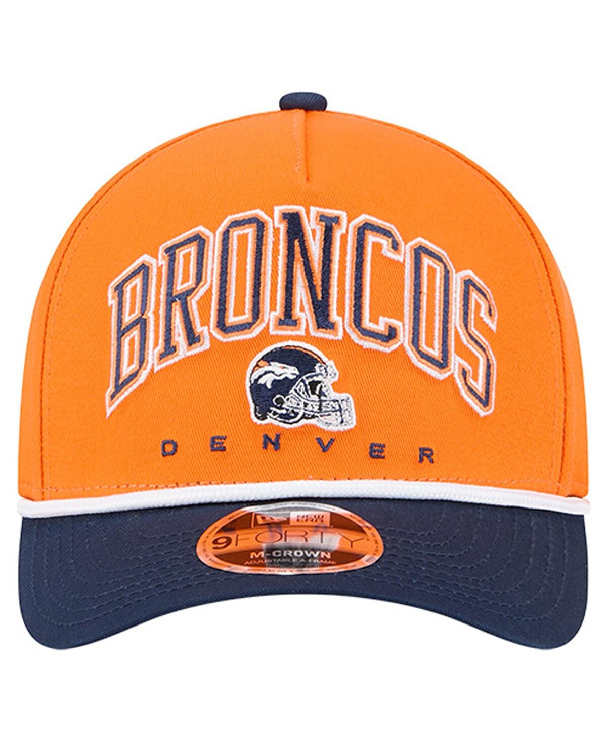 New Era Men'sâ Orange Denver Broncos Arch 9forty A-frame Adjustable Hat In Orange