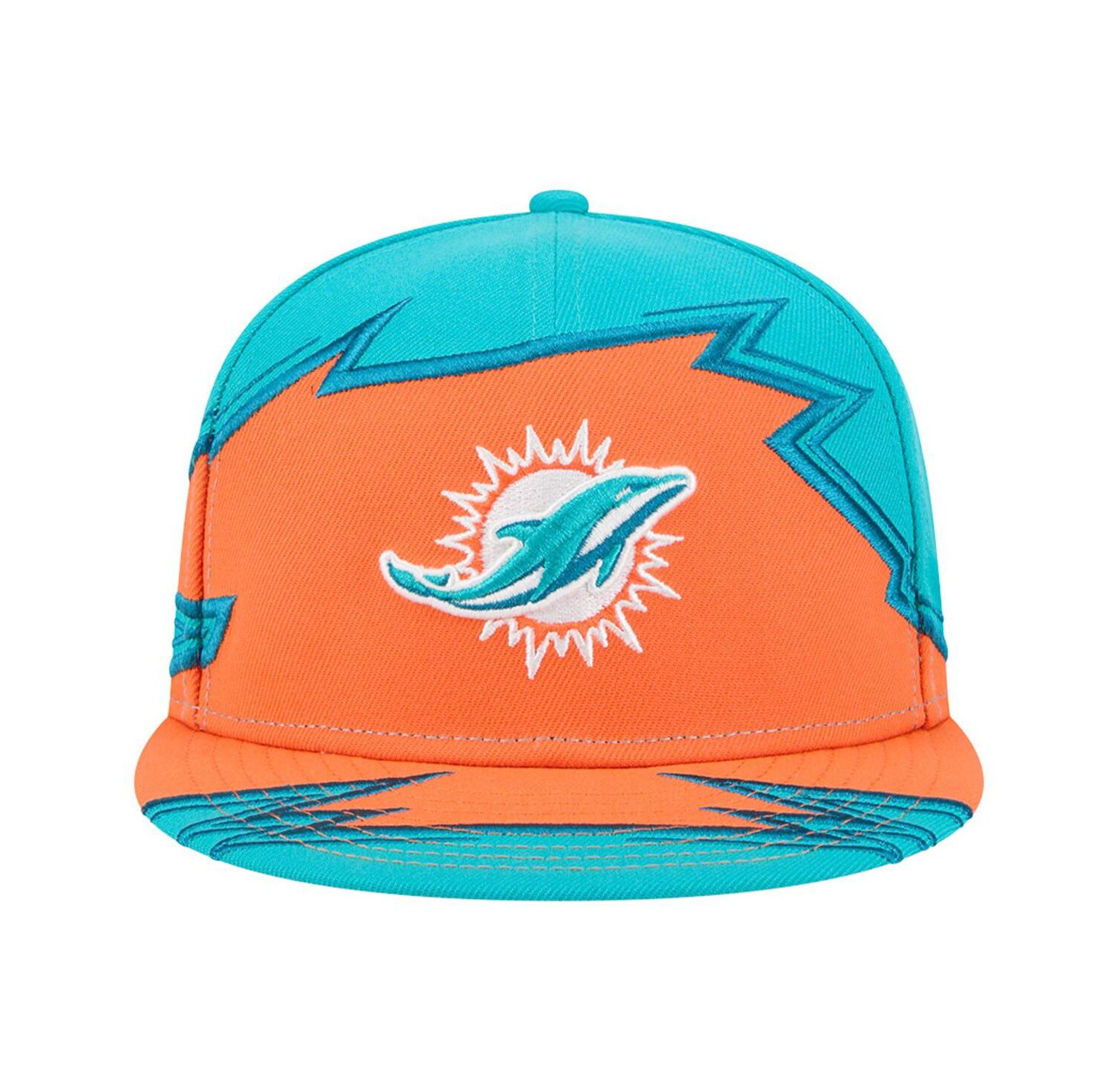 Men's Aqua/Orange Miami Dolphins Break 59FIFTY Fitted Hat