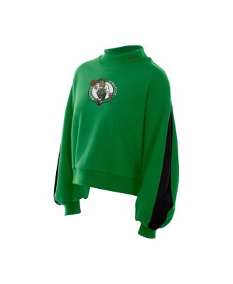 Women's Kelly Green Boston Celtics Sport Night Balloon Sleeves Sweatshirt