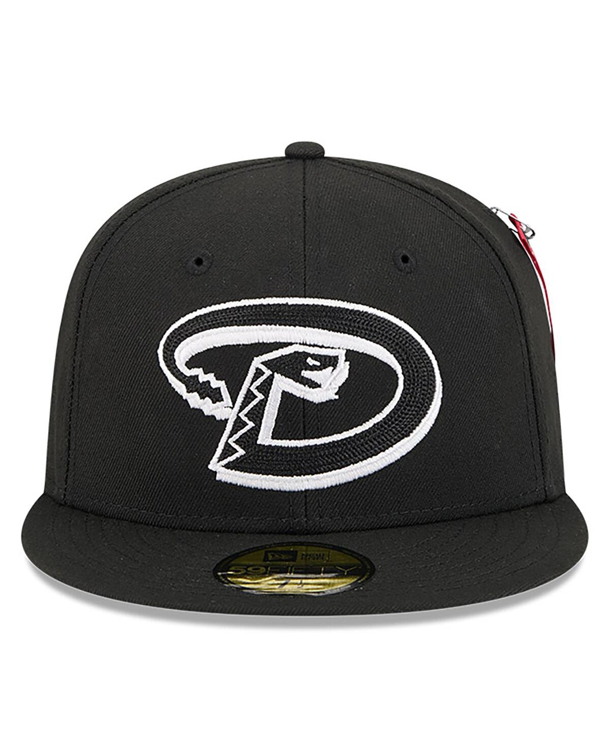 New Era X Alpha Industries Men's Black Arizona Diamondbacks 59fifty Fitted Hat In Brown