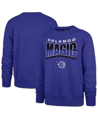 '47 Brand - Men's and Women's Blue Orlando Magic Brush By Headline Crewneck Sweatshirt