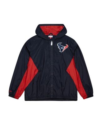 Mitchell & Ness - Men's&nbsp;Navy Houston Texans Playmaker Full-Zip Windbreaker Jacket