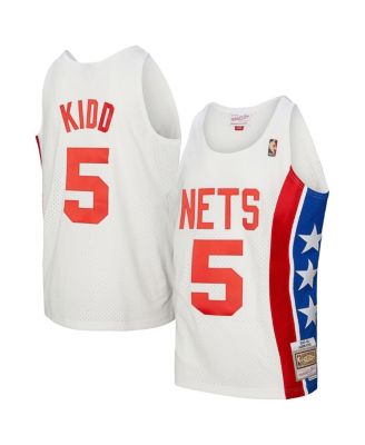Mitchell & Ness - Men's Jason Kidd White New Jersey Nets 2005/06 Hardwood Classics Swingman Jersey