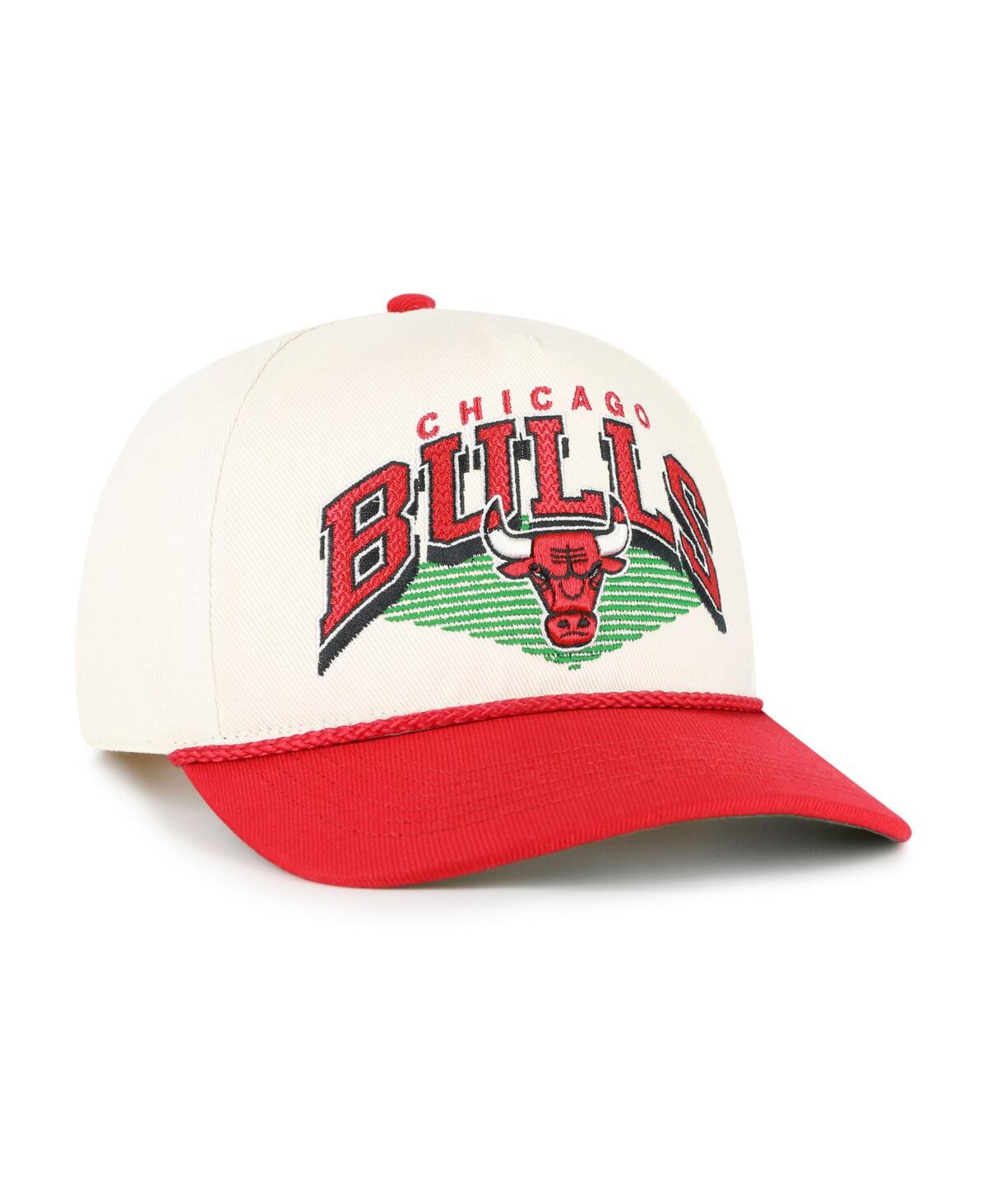 47 Brand Men's Cream/red Chicago Bulls Pomona Two-tone Rope Hitch Adjustable Hat In Multi