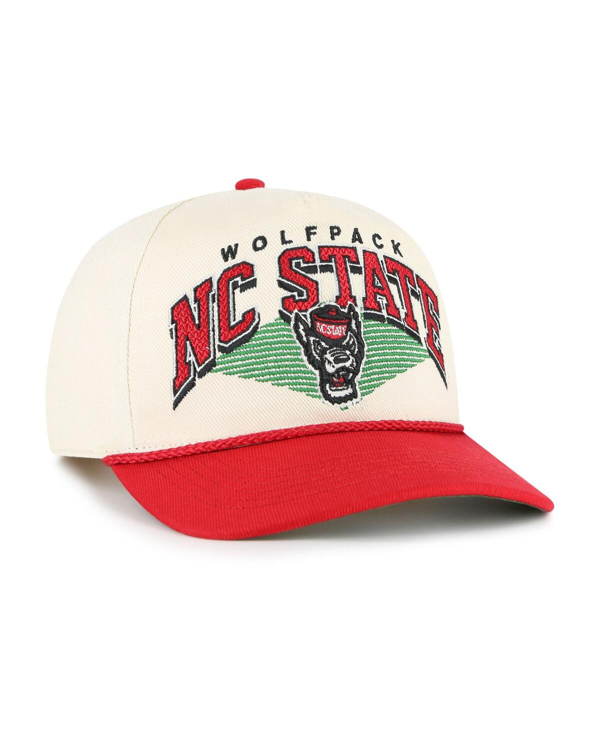 47 Brand Men's Natural Nc State Wolfpack Pomona Two-tone Rope Hitch Adjustable Hat In Neutral