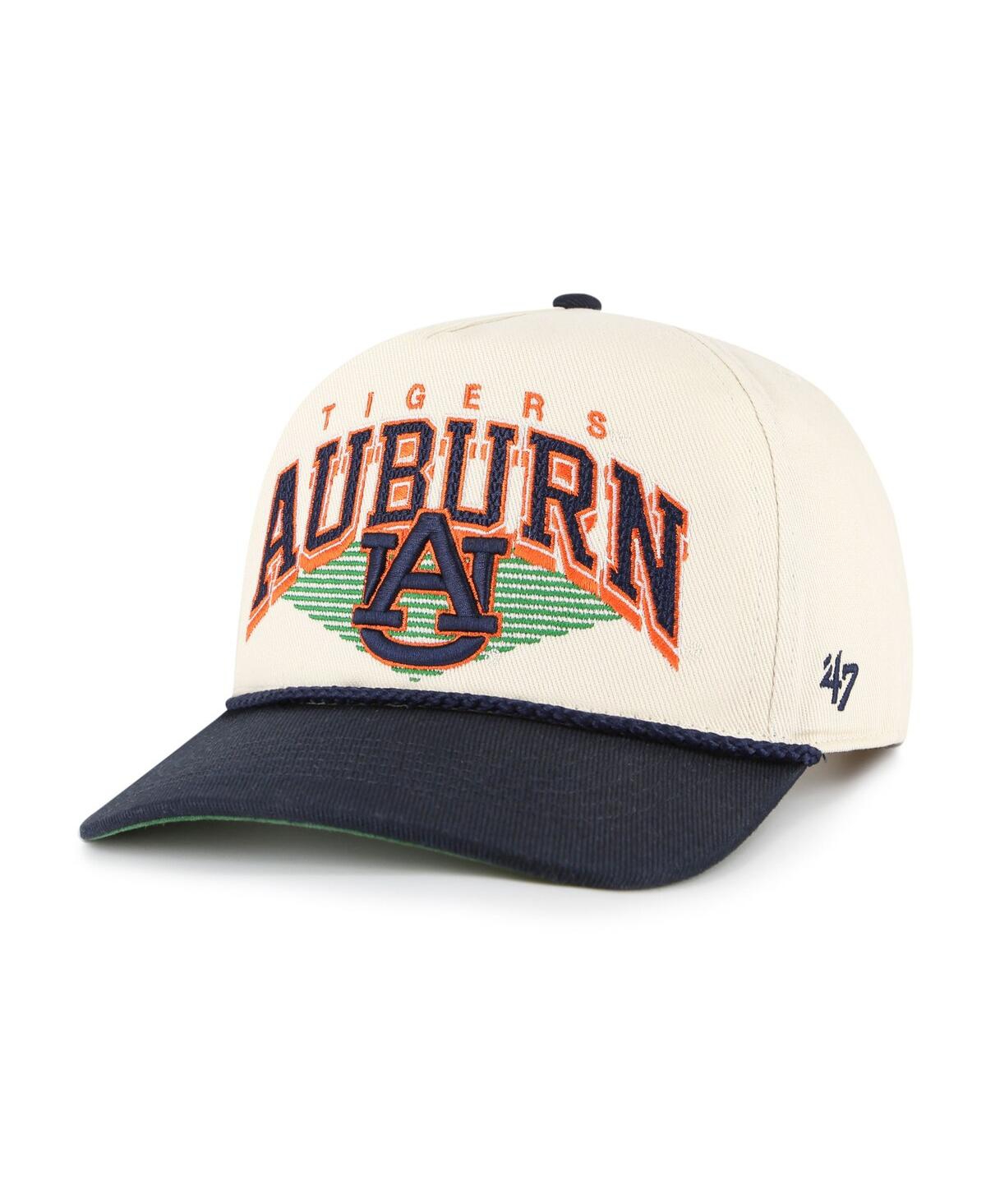 47 Brand Men's Natural Auburn Tigers Pomona Two-tone Rope Hitch Adjustable Hat In Neutral