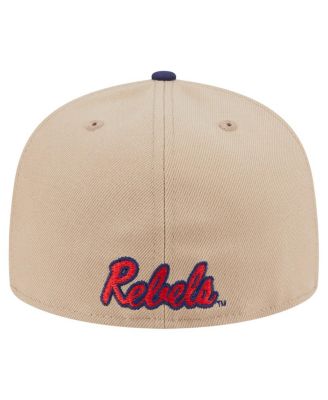 Men's&nbsp;Khaki Ole Miss Rebels Two-Tone 59FIFTY Fitted Hat
