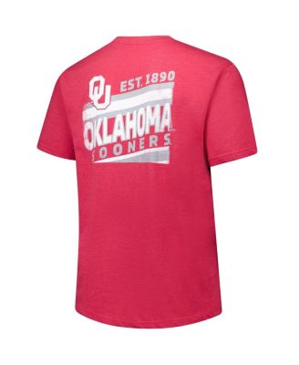 Men's Crimson Oklahoma Sooners Big Tall Ideal Faded T-Shirt