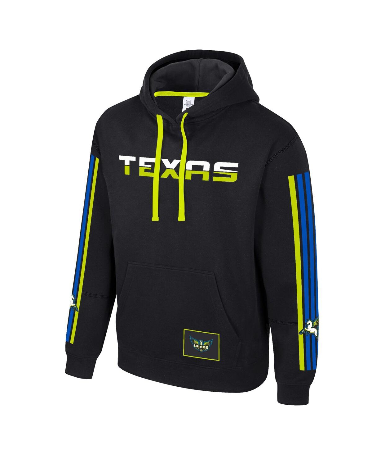 Stadium Essentials Men's And Women's Black Dallas Wings City Star Rebel Edition Pullover Hoodie In Black