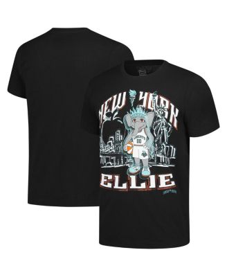 Stadium Essentials - Men's and Women's Black New York Liberty Ellie Mascot City Elementized T-Shirt