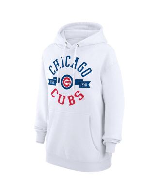 Women's White Chicago Cubs City Graphic Pullover Hoodie