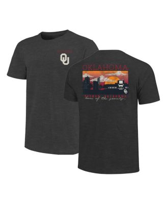 Image One - Men's Heather Charcoal Oklahoma Sooners Big Tall Campus Scene Core T-Shirt