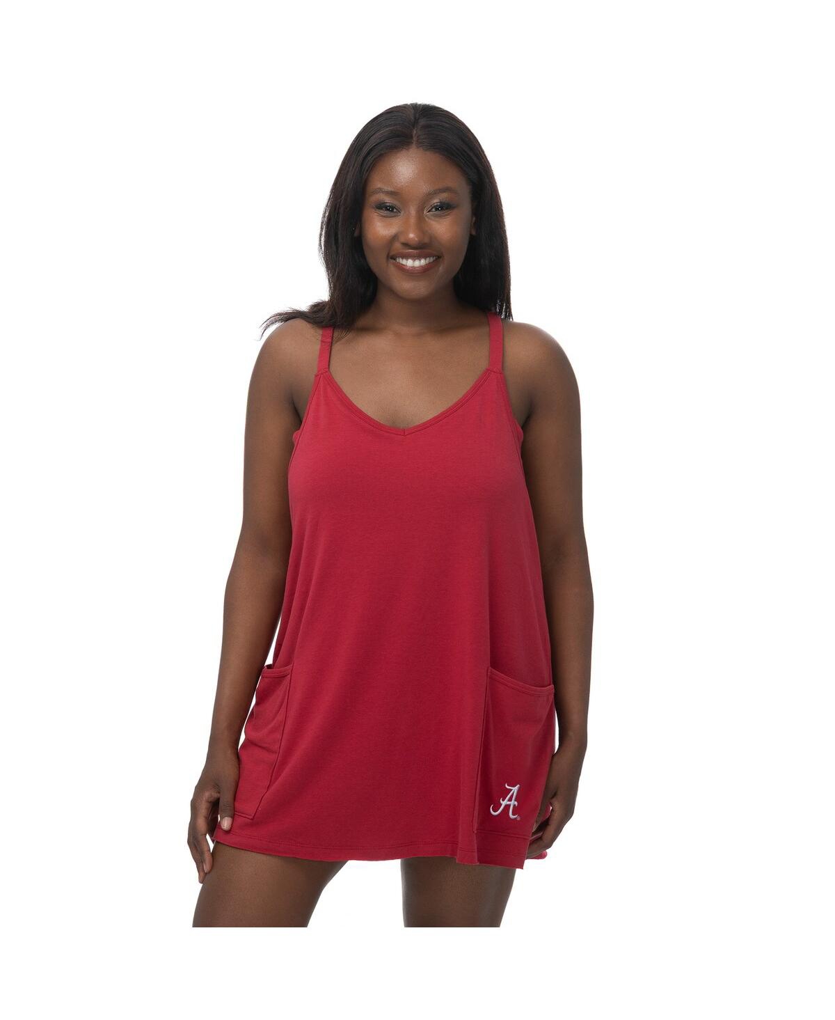 Zoozatz Women's Crimson Alabama Crimson Tide Active Pocketed Skort Dress In Red