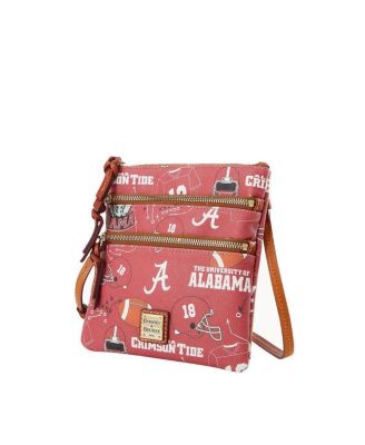 Alabama Crimson Tide Football Halftime Triple Zip Crossbody Bag