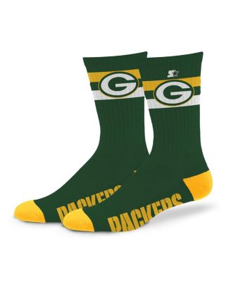Starter - Men's and Women's Green Bay Packers Team Color Two-Stripe Crew Socks